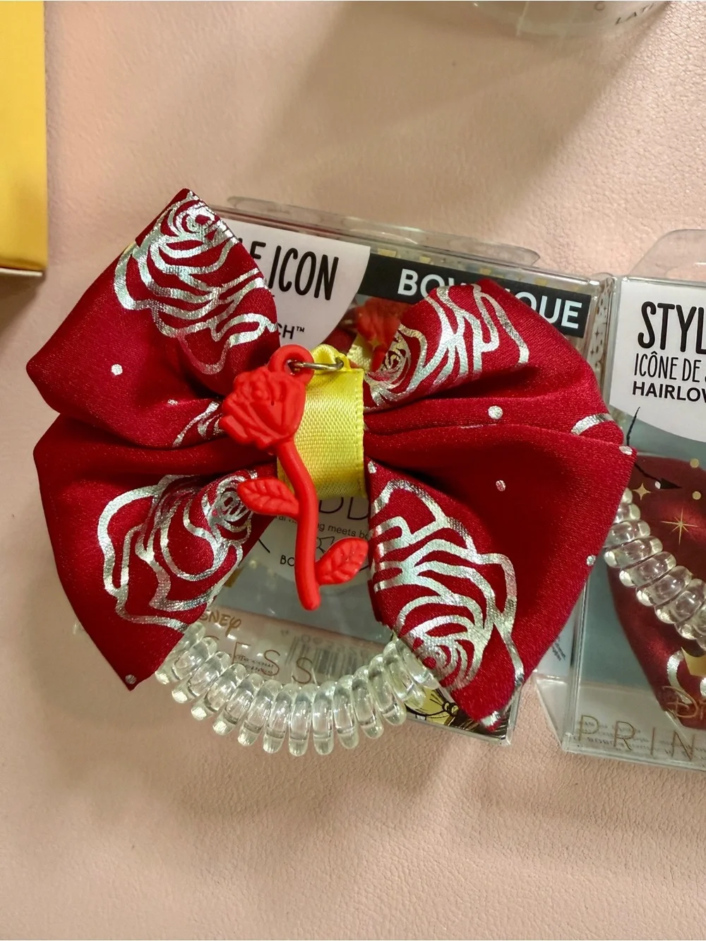 ✨ NIB Invisibobble Bowtique Disney Princess Belle Hair Ties Lot of 6✨